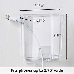 Command Smart Phone Station, Clear, Organize Damage-Free