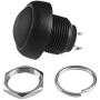 PP-NEST 10 Pieces 12mm Waterproof Push Button Momentary On Off Switch ANKG-01 (Black)