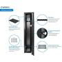 BARSKA AX12760 Keypad Biometric Fingerprint 4 Position Rifle Safe 1.83 Cubic Ft, Black