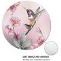 Cholaty Mouse Pad - Thick Natural Rubber Keyboard Mouse Mat Round Non-Slip Rubber Base Mouse Pad Wrapping Edge Cute Baby Elephant Gaming Mouse Pad (Bird)