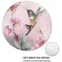 Cholaty Mouse Pad - Thick Natural Rubber Keyboard Mouse Mat Round Non-Slip Rubber Base Mouse Pad Wrapping Edge Cute Baby Elephant Gaming Mouse Pad (Bird)