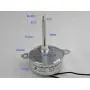CHANCS Synchronous Motor TYC-40 AC 12V 5RPM Shaft Length 4.6cm for Fiber Optic Christmas Ornament (2PCS)