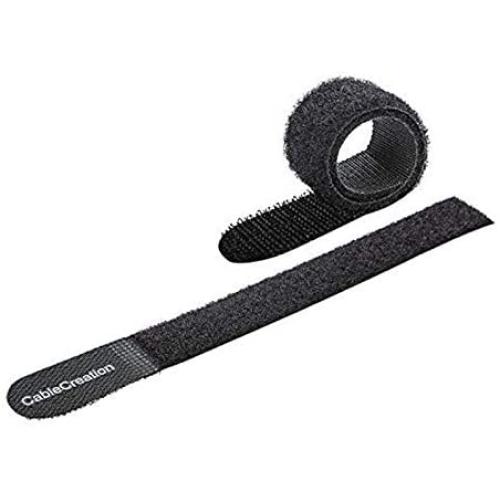 Cable Ties 7 inch, CableCreation 50PCS Reusable Fastening Organizer Cord/Tie Wrap, Nylon Adjustable Cable Management, 7 × 0.8 inch/Black