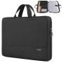 Laptop Sleeve Case, 13inch TSA Slim Laptop Case for MacBook Air MacBook Pro, Durable Water Resistant Business Briefcase Handle Bag for 13-13.3 inch HP Dell Lenovo Laptop, Black