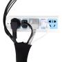 Cable Management Sleeve, 19.5 inch Cord Organizer Cable Wrap Wires Cover Sleeves Wraps Wire Hider System with Zipper for TV Computer PC Desk Home 4 Pack