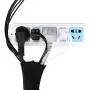 Cable Management Sleeve, 19.5 inch Cord Organizer Cable Wrap Wires Cover Sleeves Wraps Wire Hider System with Zipper for TV Computer PC Desk Home 4 Pack