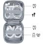 BAGSMART Cable Electronic Organizer Travel Packing Gadgets Bag Pouch for 7.9 inch ipad, Cables, Mouse, Phone, USB, SD Card, 2Pcs(Grey) BAGSMART Cable Electronic Organizer Travel Packing Gadgets Bag Pouch for 7.9 inch ipad, Cables, Mouse, Phone, USB, SD Card, 2Pcs(Grey)