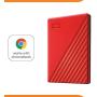WD 2TB My Passport Portable External Hard Drive, Red - WDBYVG0020BRD-WESN