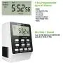 Outlet Timer, NEARPOW Dual Digital Light Timer with 2 Independently-controlled Outlets, 18 ON/OFF Programs, 24-Hour and 7-Day Programmable,Indoor Heavy Duty Electrical Timer Switch, 3 Prong, 15A/1800W