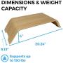 HumanCentric Wood Monitor Stand and Computer Riser for Desk (Oak) | Wooden Shelf Stand for Monitors, Computers, Laptops, Desktops, PCs to Organize Home & Office | Patented
