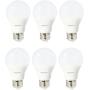 Amazon Basics 75 Watt Equivalent, Daylight, Non-Dimmable, 15,000 Hour Lifetime, A19 LED Light Bulb | 6-Pack