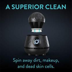 TAO Clean Orbital Facial Brush and Cleansing Station – Deep Space Black – Electric Face Cleansing Brush with Patented Docking Technology, Ergonomic Handle, Dual Speed Settings