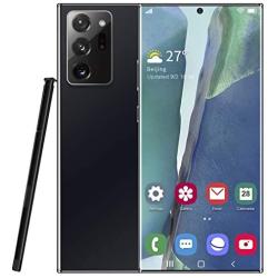 Smartphone Unlocked,6.9in HD 1440x3088 Smartphone, Perforated Screen Dual Cards Dual Standby Smartphone for Android 10.0,Dual Camera: 1300W+ 1600W,Support 128G Memory Card(Black) 
