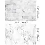 2 Pieces Pack Double Sided Background 4 Patterns: Food Photography Backdrop Gourmet Blogger Shot Cosmetic Makeup Photo Flat Lay Backdrop ins Style Marble Textures Board Rustic Grunge Wood Background