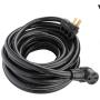 SCITOO 50Foot 50AMP RV Extension Cord Power Supply Cable for Trailer Motorhome Camper with Handle Black