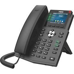Fanvil X3U Enterprise VoIP Phone, 2.8-Inch Color Display, 6 SIP Lines, Dual-Port Gigabit Ethernet, Power Adapter Not Included