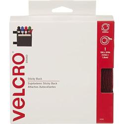 VELCRO Brand - Sticky Back Hook and Loop Fasteners – Peel and Stick Permanent Adhesive Tape Keeps Classrooms, Home, and Offices Organized – Cut-to-Length Roll | 15ft x 3/4in Tape | Red (90085)