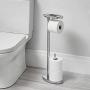 Better Living Products 54584 OVO Toilet Caddy with Tray, Chrome