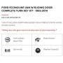 Slick Locks Ford Sliding Door Kit Complete with Spinners, Weather Covers & Locks