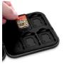 FNEIAE Switch Game Card Case, Cute Game Cartridge Holder for Nintendo Switch with 12 Card Slots (Leaf)
