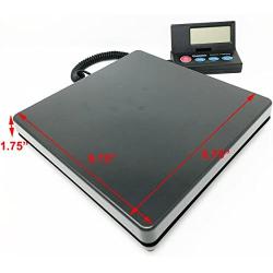 Weighology Heavy Duty Digital Postal Parcel Scale UPS Post Office Scale w/AC Adapter (110 Lb Capacity)