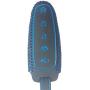 WFMJ Blue Leather Remote Smart 5 Buttons Key Cover Case for Ford Edge Escape Explorer Focus Flex Taurus Fusion