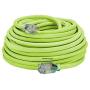 Flexzilla Pro Extension Cord, 10/3 AWG SJTW, 100 ft, Lighted Plug, Indoor/Outdoor, ZillaGreen - FZ512935