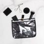 Bumkins TSA Approved Toiletry Bag, Disney Travel Bag, Quart Zip Pouch, PVC-Free, Vinyl-Free, Clear Sided, Set of 3 – Mickey Mouse Icon