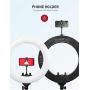 Ring Light, ESDDI 18inch Dimmable Brightness Bicolor 3000K-6500K Led Ring Light with Stand and Phone Holder, Soft Tube, Carrying Bag for Camera, Smartphone, YouTube, Vlog, Makeup, Portrait Shooting