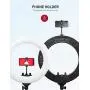 Ring Light, ESDDI 18inch Dimmable Brightness Bicolor 3000K-6500K Led Ring Light with Stand and Phone Holder, Soft Tube, Carrying Bag for Camera, Smartphone, YouTube, Vlog, Makeup, Portrait Shooting