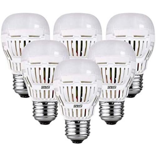 SANSI 9W(100w Equivalent) A15 LED Bulbs, ETL Listed, 900-1000lm Daylight 5000K LED Light Bulbs, 6-Pack