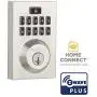 Kwikset 99140-019 SmartCode 914 Modern Contemporary Smart Lock Keypad Electronic Deadbolt With SmartKey Security and Z-Wave Plus, Satin Nickel