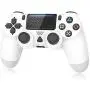 Controller for Playstation 4, Y Team Controller for PS4/ Pro/Slim, Game Controller Joystick with Vibration Function, Headset Jack, 6-axis Gyro Sensor/1000mAh Battery(White)
