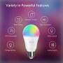 TECKIN LED Smart Bulb Alexa Light Bulbs, RGB Dimmable Multicolor Bulbs E27 A19 60W Equivalent, Compatible with Alexa, Google Home and IFTTT, Cold and Warm Light 2800K-6000K, Wifi Control Bulb (4 Packs