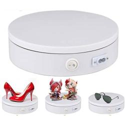 Yuanj Merchandise Display Base,360 Degree Electric Rotating Turntable for Photography, 50 Lb Capacity. Automatic Revolving Platform Perfect for 360 Degree