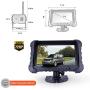 Yuwei Digital Wireless Backup Camera System,YW-77214 Dual HD 720P Camera Wireless Reverse System with Night Vision and Wide Viewing Angles, 7inch Wireless Monitor Split Screen for Trailer, RVs, Ca