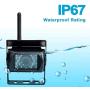 Padarsey Upgraded Wireless Rear View Camera with 7 LCD Wireless Reversing Monitor Display for Waste Truck, Crane, Bulldozer, Combine, Cotton Picker, Tractor, Excavator, Wireless Backup Camera