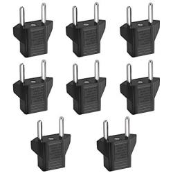 Inovat 8 PCS American USA to European Outlet Plug Adapter