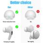 [3 Pairs] Replacement Ear Tips for Airpods Pro with Noise Reduction Hole, Silicone Airpods Pro Ear Tips with Portable Storage Box and Fit in The Charging Case (Medium, White)