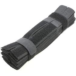 PASOW 50pcs Cable Ties Reusable Fastening Wire Organizer Cord Rope Holder 7 Inch (Black)
