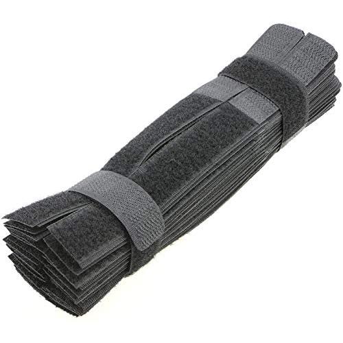 PASOW 50pcs Cable Ties Reusable Fastening Wire Organizer Cord Rope Holder 7 Inch (Black)