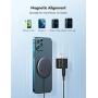 RAVPower Magnetic Wireless Charger iPhone 12 Charger【Mini Type C PD Adapter Included】 Fast Wireless Charging Pad Compatible with MagSaf-e Stand iPhone 12 Pro Max/Mini/AirPods Pro