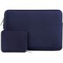 MOSISO Laptop Sleeve Compatible with MacBook Pro 15 inch Touch Bar A1990 A1707, Dell XPS 15,ThinkPad X1 Yoga (1-4th Gen),Surface Laptop 3 15,Water Repellent Neoprene Bag with Small Case, Navy Blue