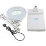 Magnifying Lamp Task Lamp Electronic Desk Lamp Magnifier Adjustable Light Super Bright Natural Daylight for Inspection with Stand Top Desk Magnifier Swivel Arm Utility Clamp Light (15X Loupes Glass)