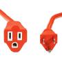 Amazon Basics 16/3 Vinyl Outdoor Extension Cord - Orange, 100 Foot