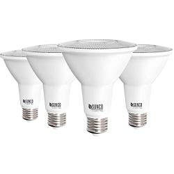 Sunco Lighting 4 Pack PAR30 LED Bulb, 11W=75W, Dimmable, 2700K Soft White, 850 LM, E26 Base, Indoor/Outdoor Spotlight, Waterproof - UL & Energy Star