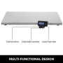 Happybuy 440Lbs Digital Livestock Scale, Large Pet Vet Scale 43x21 Inch Stainless Steel Platform, Electronic Postal Shipping Scale, Heavy Duty Large Dog Cat Hog Sheep Goat Pig Sheep Scale
