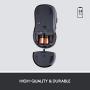 Logitech MK550 Wireless Wave Keyboard and Mouse Combo - Includes Keyboard and Mouse, Long Battery Life, Ergonomic Wave Design - Black
