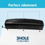 Electric 3 Hole Punch, VEYETTE Black Fast Hole Puncher 15-20 Sheets,Use AC or 6 AA Battery