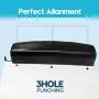 Electric 3 Hole Punch, VEYETTE Black Fast Hole Puncher 15-20 Sheets,Use AC or 6 AA Battery